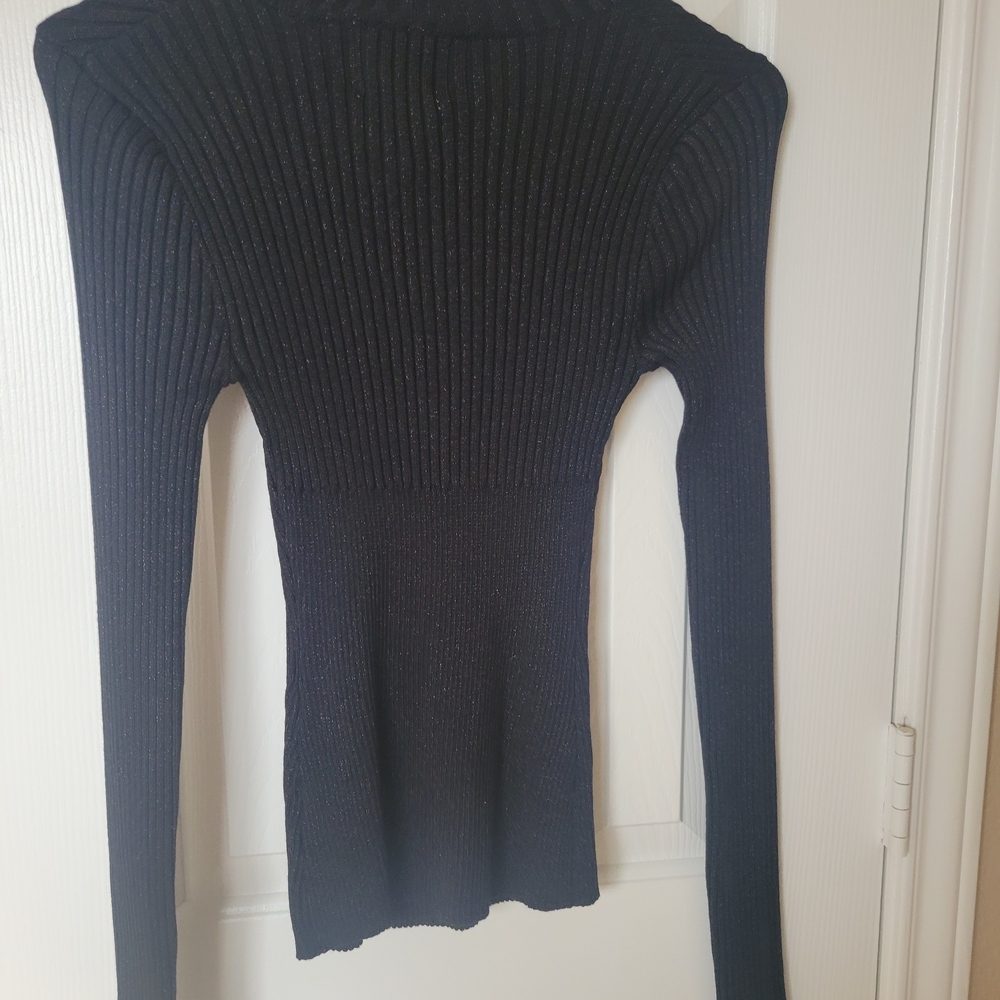Pink Rose Midnight Ribbed Knit Top - Picture 2 of 2